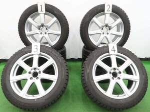 4本 社外 19インチ 8.5J +38 5H PCD 112 スタッドレス ダンロップ ウインターマックス WM02 235/55R19 ベンツ X253 GLC アウディ Q5 球面座