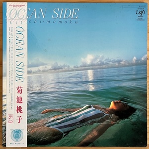 LP■和ブギー/シティポップ/菊池桃子 (MOMOKO KIKUCHI)/OCEAN SIDE/VAP 30152-28/国内84年ORIG OBI/帯 美盤/林哲司作曲で角松敏生系DJ人気