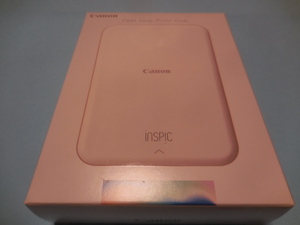 新品未使用　Canon　キヤノン　スマホプリンター　iNSPiC　PV-123-SP　ピンク　インスピック　フォトプリンター　フォトペーパー50枚入2箱