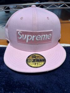 シュプリーム ニューエラ Box Logo New ERA ボックスロゴ　ピンク　7 3/4