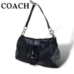 COACH コーチ　ソーホー　ショルダーバッグ　レザー　黒　ブラック