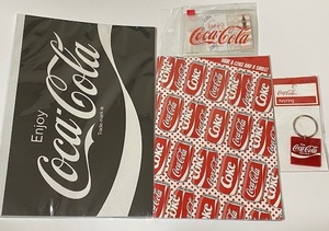 Coca-Cola コカ・コーラ ノート 2点 + 付箋 + キーリング 展示未使用品