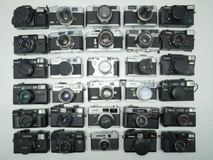 ★レンジファインダーなど★Welica/PETRI/Konica/Canon/minolta/RICOH/YASHICA/ 等 計:30点まとめ【ジャンク品】30944