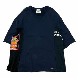 UNDERCOVERISM アンダーカバーイズム　13SS HOWL Reworked Oversized T-Shirts ネイビー サイズ:F