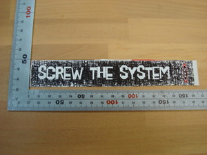 新品 FCS（エフシーエス）ステッカーscrew the system（紙製）ブラック②