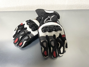 Alpinestars アルパインスターズ SP-2 V2 レーシンググローブ／Lサイズ／ブラック/ホワイト/レッド／3558218YR／レザーグローブ