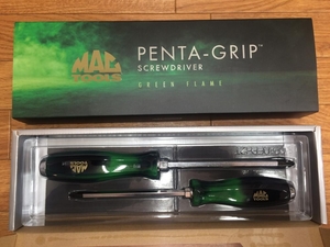 003☆未使用品☆MACTOOLS 貫通プラスドライバ　2本 RCPADFPH2T　GREEN　FLAME　2024年限定