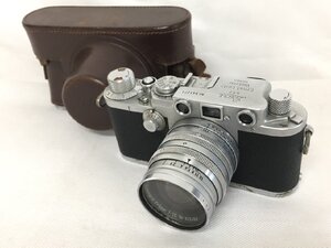 【N-10363】1円 Leica ライカ DRP Ernst Leitz Wetzlar Summarit f=5cm 1:1.5 レンジファインダー ケース付き 現状品【千円市場】