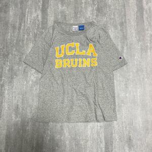 Tシャツ 半袖 チャンピオン Champion UCLA ロゴプリント アメリカ製 グレー 綿 M