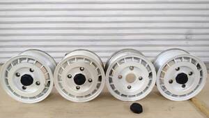 即決!! 希少 当時物 イタリック 10インチ 4 1/3JJ OFF38 4穴 PCD114.3 ハブ径約60mm 4本 旧車用 ホイール ITALIC ネオクラシック 80年代