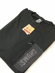 L サイズ　新品　CHUMS ワコール　CW-X メンズ　メッシュポケット Tシャツ ブラック　OVER SIZED