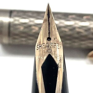 D022-I51-1303 ★ SHEAFFER シェーファー U.S.A 万年筆 14K STERLING SILVER IMP.XF 文房具 筆記用具①