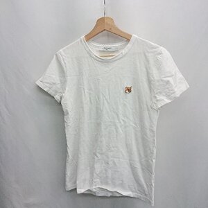 ◇ ⊂ MAISON KITSUNE メゾン キツネ 半袖 Tシャツ サイズS ホワイト レディース E