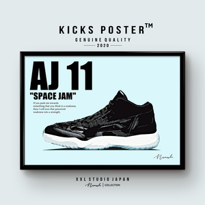 AJ11 エアジョーダン11 スペースジャム キックスポスター 送料無料 AJ11-09