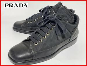 即決 PRADA プラダ 24cm程度（表記なし） スニーカー 黒 ブラック レディース D3