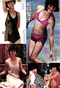 29362 松田聖子 山口百恵 河合奈保子 石野真子 柏原芳恵 6p 切り抜き