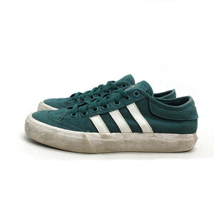 y■【24.5cm】アディダス/ADIDASマッチコートMATCHCOURTキャンバススニーカー■緑LADIES/133【中古】