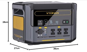 VTOMAN FlashSpeed 1500 ポータブル電源 1500W 1548Wh リン酸鉄リチウム電池 【購入明細有】