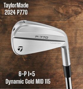 TaylorMade テーラーメイド 2024 P770 アイアン 6-P 5本セット Dynamic Gold MID 115