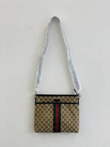 [未使用保管品] GUCCI グッチ GGキャンバス シェリーライン ショルダーバッグ 斜め掛け 388926 204991