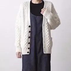 aran woollen mills アランニット フィッシャーマンズセーター白