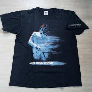 JEFF BECK 来日公演ツアー Tシャツ Ｌ 黒 ＴＯＵＲ 2000 グッズ ロックバンド ジェフベック