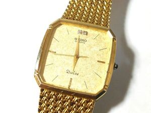 【Ky7☆】SEIKO/セイコー◇DOLCE/ドルチェ/9521-5210/SAAR814◇1987年製♂クオーツ/2P天然ダイヤモンド