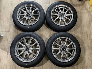 【2405008】新品タイヤ Euro-S 14インチ 5.5J +38 PCD100 4H + GOODYEAR EG02 165/65R14 2024年 タンク ルーミー トール デリカD2 等