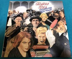 LP●Status Quo / Whatever You Want UKオリジナル盤（フランスプレス） Vertigo 9102 037 Black Spaceshipレーベル