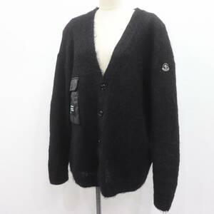 ITIPL0NH8N24 即決 本物 国内正規品 MONCLER モンクレール FRAGMENT フラグメント 藤原ヒロシ モヘア カーディガン ブラック メンズ L