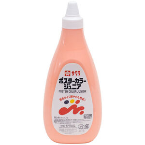 （まとめ買い）サクラクレパス 絵の具 ポスターカラージュニア 720ml 単色 うすだいだい PWJ720ML#7 〔3個セット〕