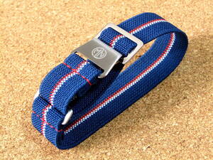 MARINE-NATIONALE/MN-STRAP！NAVY-RED & WHITE STRIPE 20MM／MNストラップ！※ネコポス発送で送料無料