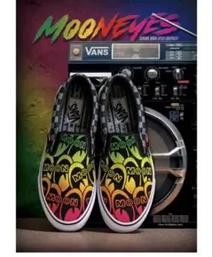 ホットロッドカスタムショー限定　VANS xMOONEYES スリッポン　28