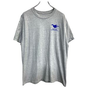 半袖 プリント Tシャツ Lサイズくらい グレー 古着卸 アメリカ仕入 t2407-3090