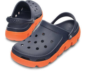 23cm クロックス crocs Duet Sport Clog デュエット スポーツ クロッグ Navy / Orange M5W7 ネイビー オレンジ 新品