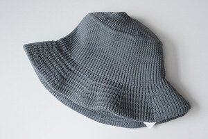 【送料無料 50%OFF 新品】HICOSAKA ◆ Knit Bucket Hat ニット バケットハット グレー 軽量 シーズンレス ユニセックス ヒコサカ ◆H306