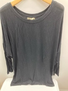 長袖Ｔシャツ　7分袖　ストレッチ　Ｍサイズ　黒　ＺＡＲＡ　ＴＲＡＦＡＬＵＣ　レディース★中古格安！