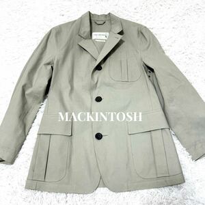 マッキントッシュ　テーラードジャケット　ゴム引き　ブレザー　3B 40 梅雨 ジャケット ブレザー 春物　Mackintosh