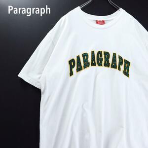 Paragraph パラグラフ　半袖　Tシャツ　メンズ　ホワイト　緑