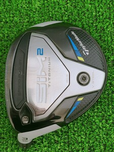 【送料無料】(FH194)希少レフティ！TaylorMade テーラーメイド SIM2 FW シム2フェアウェイウッド 15° 15度 3Wヘッド単品。ヘッドカバー付 