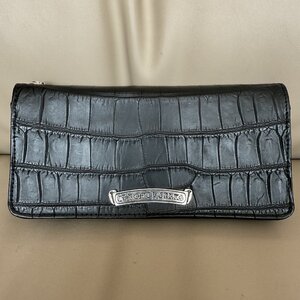 希少 貴重品 CHROME HEARTS クロムハーツ 長財布 レザー クロコダイル クロコ アリゲーター SV925 札入れ カードケース ウォレット