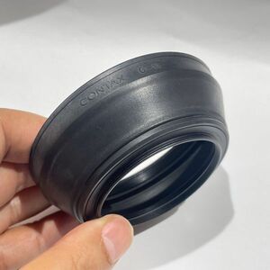 【良上品〜美品 即決】CONTAXラバーフードG-11 (50/1.4や35/2.8用) 55mm 接合部良好 / lens hood