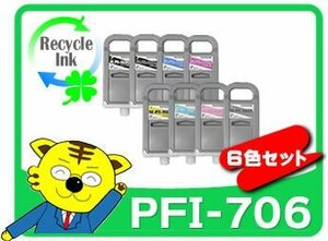 iPF8300 iPF8300S iPF8400 iPF8400S iPF9400 iPF9400S対応 リサイクルインクカートリッジ 8本 キヤノン用 再生品