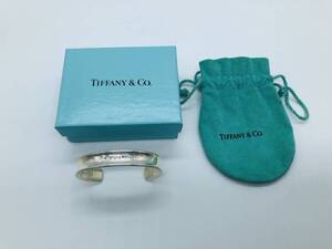 【22011】TIFFANY＆CO ティファニー 1837 925 オープン バンクル silver シルバー ブレスレット アクセサリー