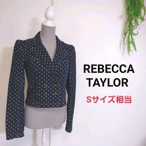 REBECCA TAYLOR 水玉ドット柄 コットン素材ジャケット Sサイズ相当 80133