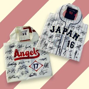 非売品　大谷翔平　WBC2023日本代表&エンゼルスシティコネクトデザイン　サインプリントエコバッグ　50/50CLUBレプリカ会員証 セット