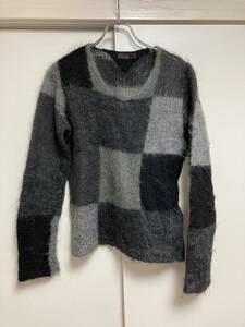 美品 UNDERCOVER チェック柄 モヘアニット size1 MOHAIR wool ウール アンダーカバー knit セーター jonio 高橋盾