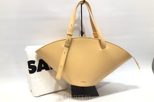 経堂) ジルサンダー JIL SANDER ソンブレロ Sombrero SM BAGS ハンドバッグ Egg イエローベージュ J07WC003 人気