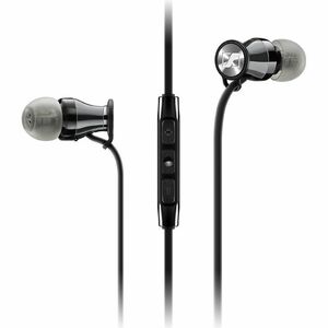 ゼンハイザー MOMENTUM In-Ear i カナル型イヤホン Apple iOS向けリモコン・マイク付 ブラッククローム M2 IEi