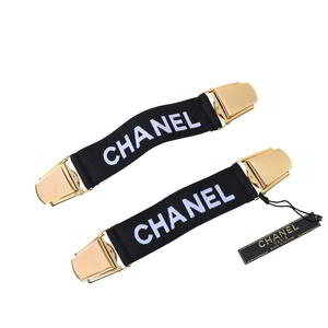 美品 CHANEL 94P ロゴ アームバンド ONE SIZE ブラック シャネル KL4BQUKB46